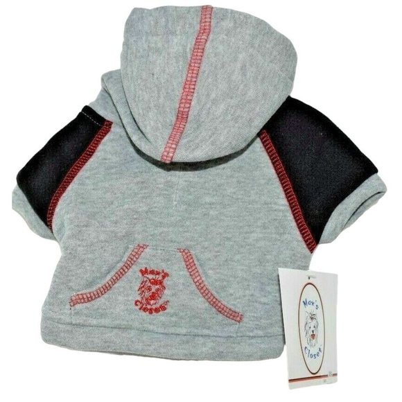 Maxs Closet Dog Black and Gray Hoodie Jacket Extra Small (XS) - Picture 1 of 2